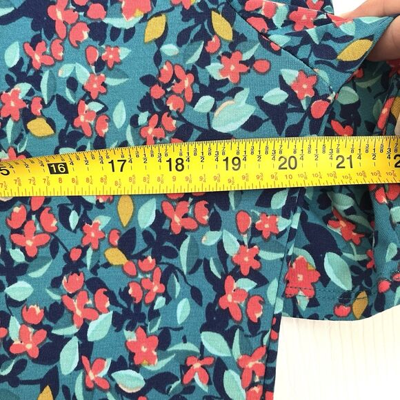 LuLaRoe Ana Long Maxi Dress Turquoise Pink Green Orange Floral 3X 22/24 3XL - Picture 12 of 12